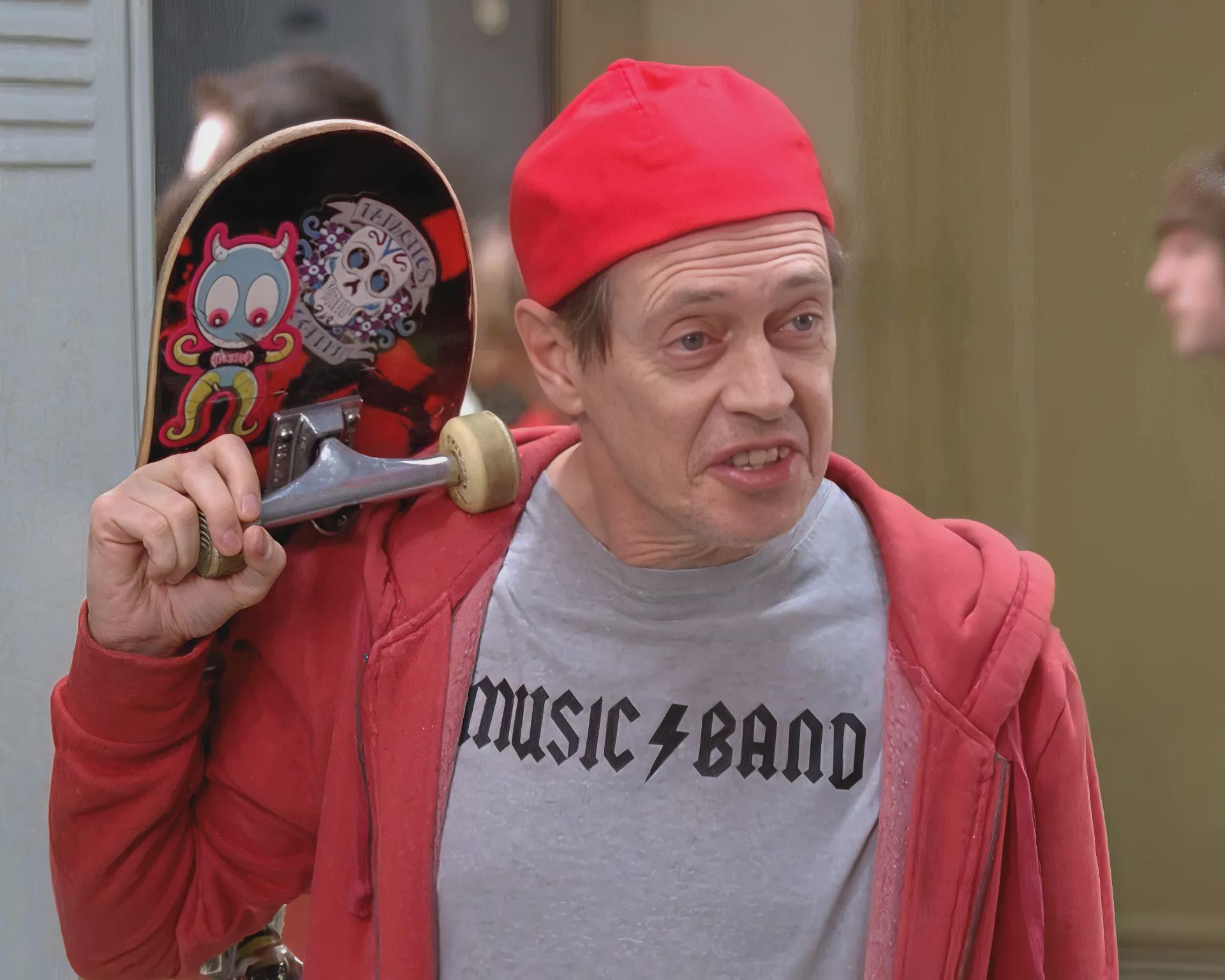How do you do, fellow kids? (old man with a skateboard, 30 Rock)