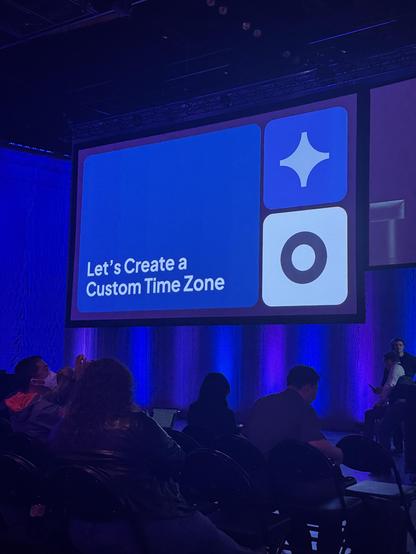 a slide that says "Let's create a custom time zone"