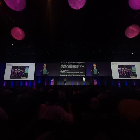 Rachell Calhoun & Tim Schilling speaking at PyCon US 2026