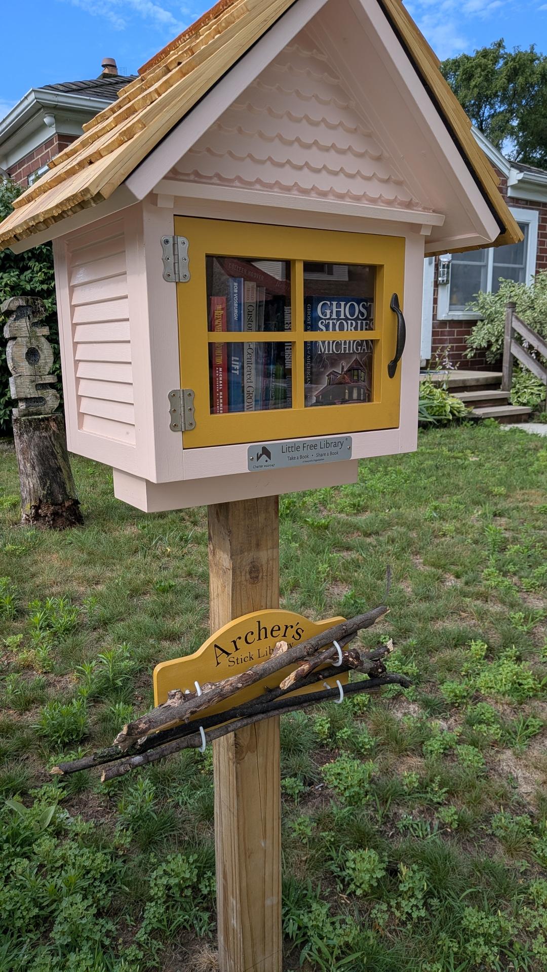 Book and stick library