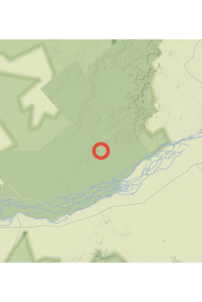 Map of the location of the observation: Jundah QLD 4736, Australia, (latitude: -25.04, longitude: 143.47).