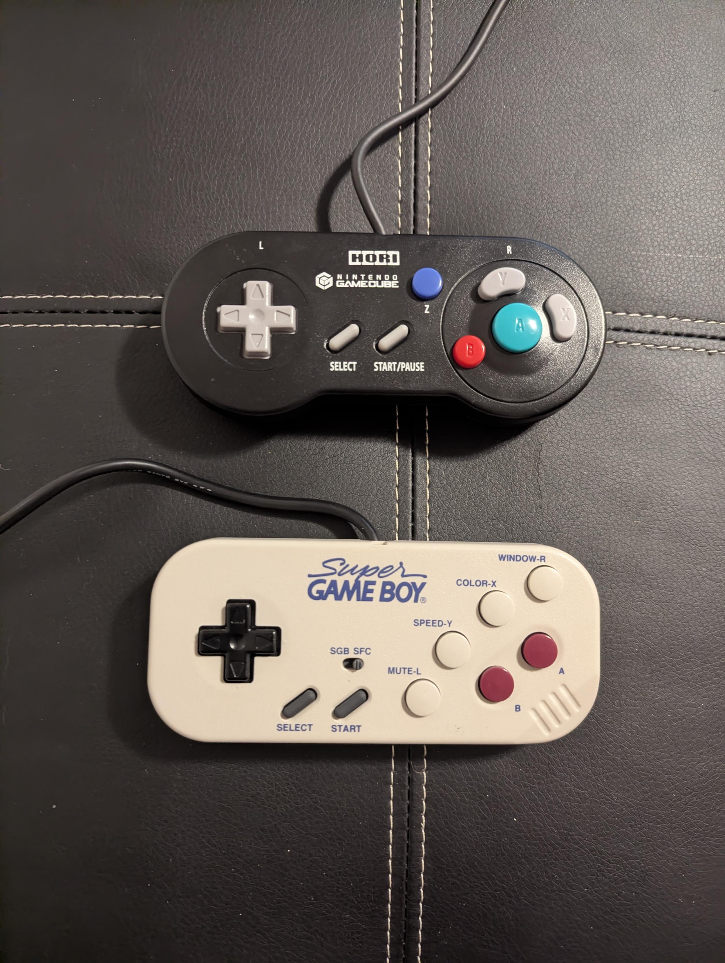 The two controllers themselves