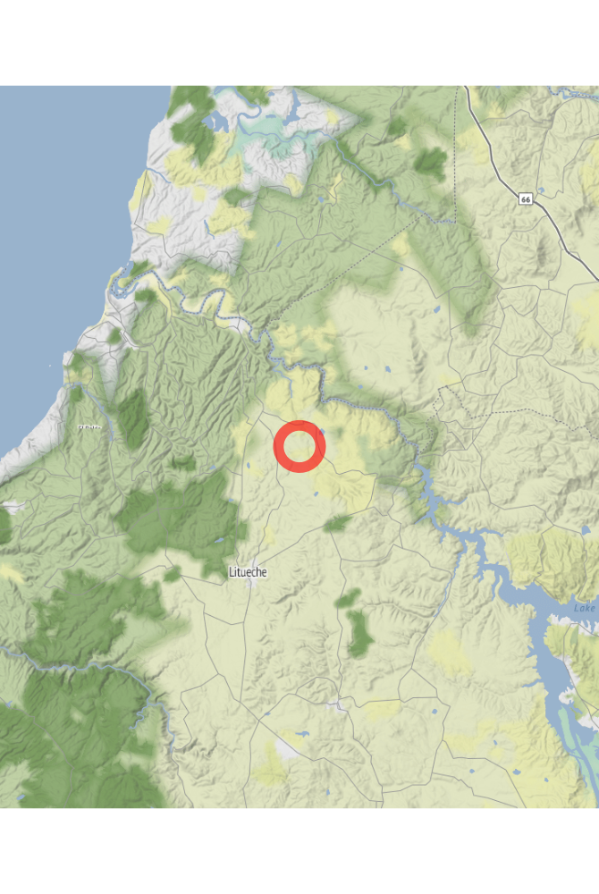Map of the location of the observation: Libertador General Bernardo O'Higgins, CL, (latitude: -34.03, longitude: -71.69).
